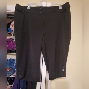 Black Bermuda dress shorts from Lane Bryant size 18